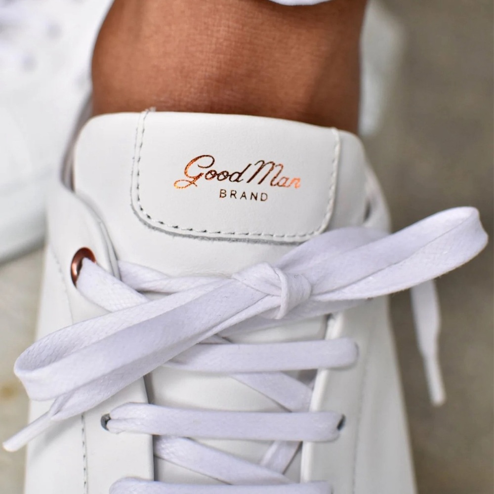 Good man brand, EDGE LO-TOP SNEAKER MONO | NAPPA LEATHER WHITE size 8.5, 8 - Picture 8 of 9